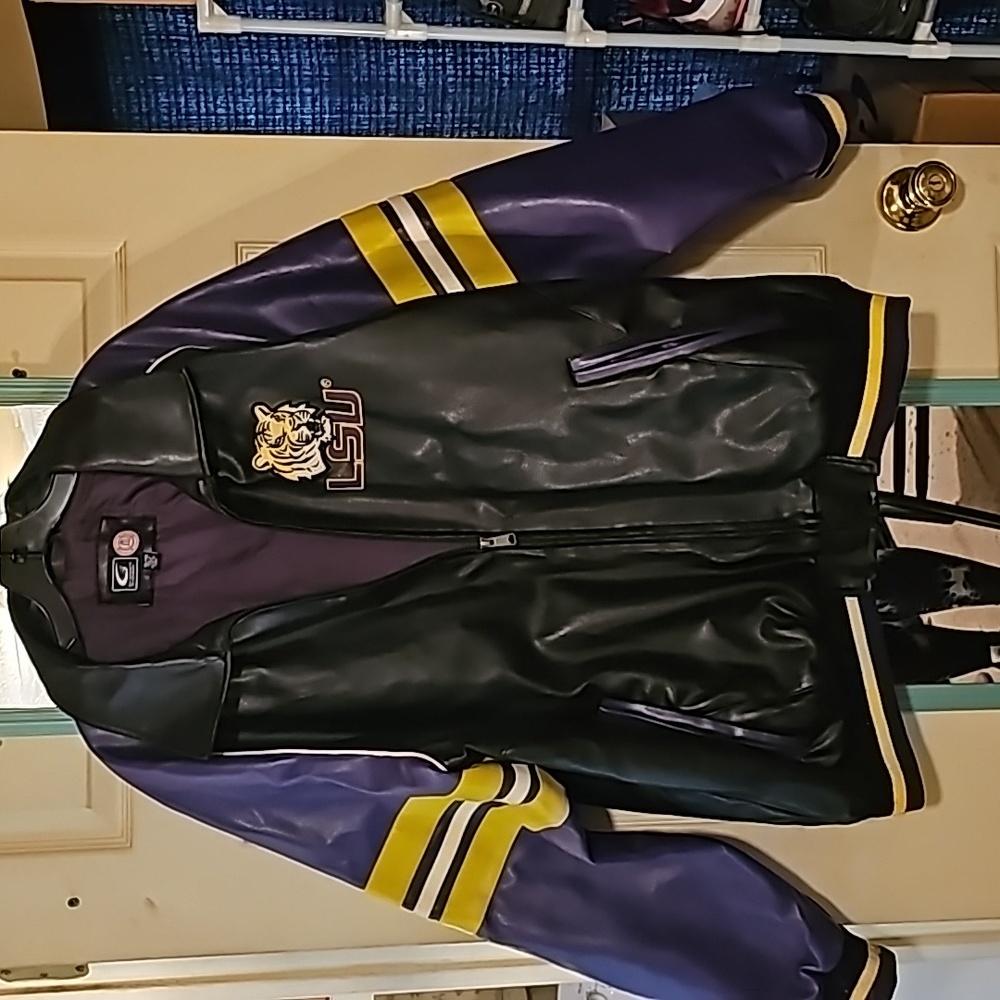 GIII Sports LSU Tigers faux leather jacket